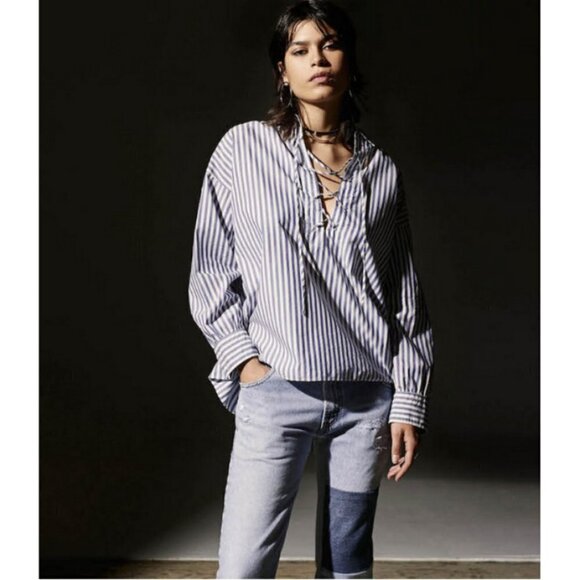 💕NILI LOTAN💕 Franki Patchwork Reworked Crop Jeans ~ Vintage Indigo 26 - Picture 7 of 16